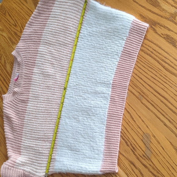 Pink Lily Color Block Pink Oversized Size Small Scoop Neck Sweater - Picture 7 of 7